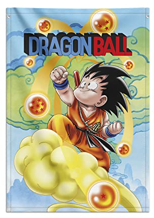 Grupo Erik Poster tela Dragon Ball Goku - Banderola decorativa Manga 70x100 cm│ Posters para pared enrollable : Decoracion habitacion juvenil