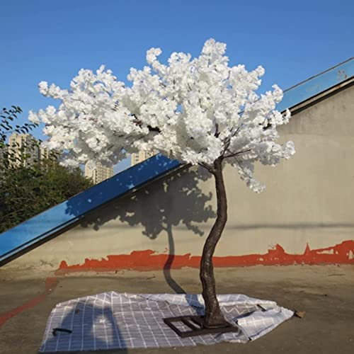 ZHPPED Künstliche Kirschblüten-Bäume, Handgefertigt, Weißer Baum Großer Baum Künstliche Reben Blumen Drinnen Draußen Zuhause Büro Party, Hochzeit Künstliche Pflanzen Dekora,2x1.5m/6.6x4.9ft