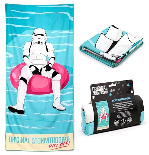 Puckator Toalla de Playa de Microfibra 180 x 85 cm – El Original Stormtrooper – Piscina – Day Off