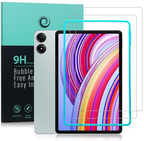 IBYWIND 2-pack skärmskydd för Xiaomi Redmi Pad Pro/Poco Pad 12,1,9H hårdhet härdat glas, anti-skrapa