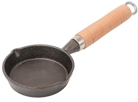 Tomotato Egg Frying Pan, 10cm Mini Nonstick Omelet Pan with Ergonomic Handle for Eggs Pancakes, Small Skillet for Induction Gas Oven