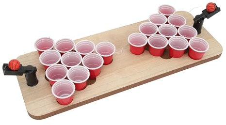 Keenso Spiele Mini Beer Pong, Tabletop Beer Pong Tisch Mini Pong Minispiel für Erwachsene Party
