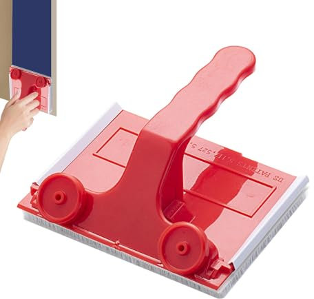 Rodillo de pintura – Rodillo para pintor de esquinas | Recortadora de bordes de pared multifuncional | Cepillos de pintura de cerdas domésticas para esquinas de pared para ventanas, molduras, zócalos,