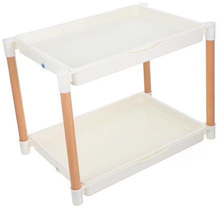 Vassoio per Germinazione A Doppio Rack per Coltivazione di Microgreens Vassoio Griglia A Rete per Semi Vivaio di Avviamento Fagioli Grano