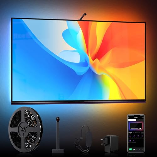 Lumtang TV 6M LED Hintergrundbeleuchtung, Hintergrundbeleuchtung Color Picking Device für 65-70 Zoll TV und PC, Bluetooth App-Steuerung