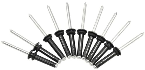Veemoon 10pièces Rivets Aluminium pour Kayak Rivets Étanches pour Accessoires De Canoë Et Bateau Légers Et Durables Tête Standard avec Joint pour Étanchéité