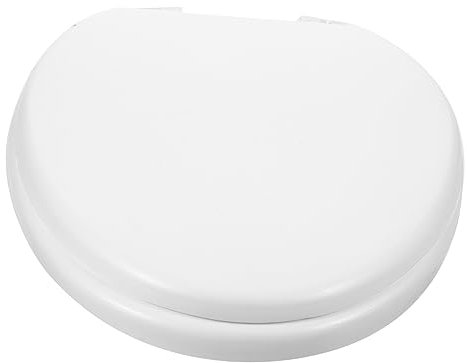 Yardenfun Sedile Del Water in Eva Leggero e Morbido Chiusura Rallentata, Copriwater Bianco Per Bagno Domestico, Sostituzione Sedile Wc Classico Superficie Liscia e Montaggio Stabile