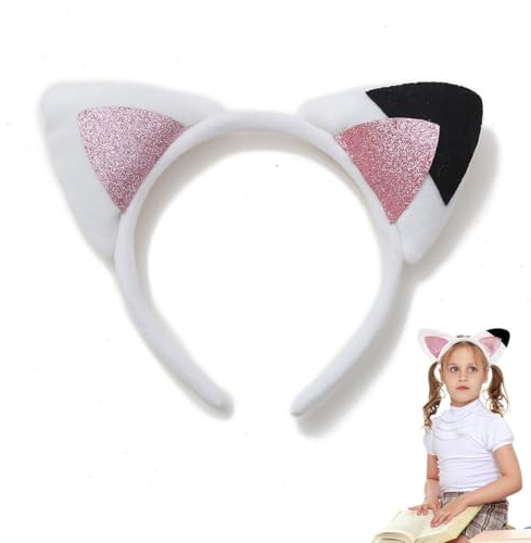 AYVRUOP Katzenohren Haarreif Kinder,Gab_by's Dollhouse Haarschmuck Unisex-Kinder,Gab_bys Dollhouse Haarreif,für Karneval,Mottoparty,Maskerade Cosplay