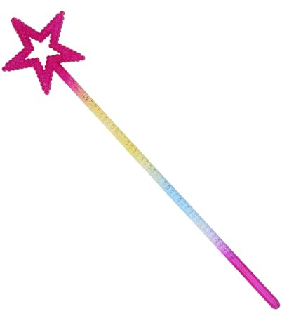 Princess Star Wand - Glitzernder Feenstab, Engelskostüm-Spielzeug | Kreatives und lustiges Simulationsspiel-Zubehör, glitzerndes Deko-Partyzubehör für Tänzer und