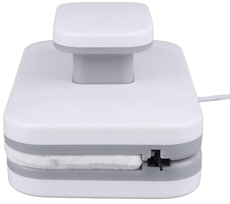 LUCKDANO Nettoyeur de Vitres Magnétique, Essuie-glace Double Face avec Grattoir intégré pour le Nettoyage des Sols en Hauteur à L'intérieur et à L'extérieur, Aimant Permanent Puissant