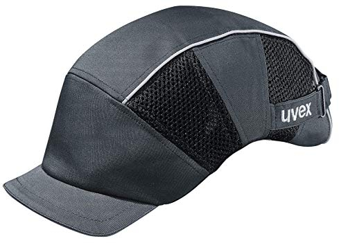 Uvex U-Cap Premium Anstoßkappe - Kopfschutz-Kappe im Armadillo-Design - mit Kurzem Schirm und Hartschale