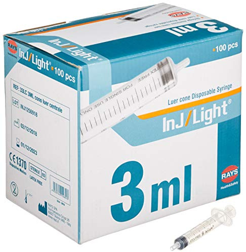 GIMA SERINGUES - Pack de 100 - sans aiguille - 3 ml