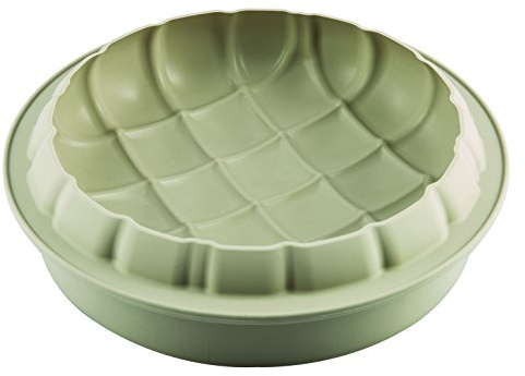 Silikomart | Silikonform für ELEGANZA Monoportionen, antihaftbeschichtet, 1 Hohlraum, Packung mit 4 Kuchenformen, Ø 220 h 60 mm Volumen 1700 ml