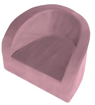 MISIOO Velvet Kindersessel - Sessel aus Schaumstoff - Samt Kindersofa - Kinderzimmer Möbel - Kindermöbel - Elegant Mini-Sessel - Licht Kinderstuhl - Lila