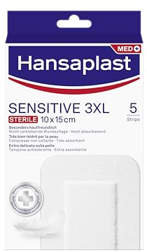 HANSAPLAST Sensitive Wundverband steril 10x15 cm,5St