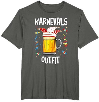 Karnevalskostüm Karneval Kostüm Narrenkappe Bier T-Shirt