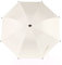 JIEXUHDE Parasol universal para cochecito de bebé, sombrilla para cochecito de bebé, 50+ protección solar UV universal para cochecito de bebé, sombrilla con clip en el cochecito (beige blanco)