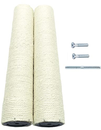SHENGOCASE Cat Tree Tower Accessories Replacement Post 17.7 L, Ø 3.15 Pole with M10 Bolt, DIY Cat Scratching Post Pole