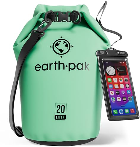 Wasserdichter Packsack 20L - Dry Bag Rolltop Tasche für Kajak und Boot