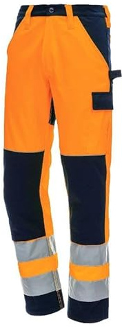 Nitras varningsskyddsbyxor Motion Tex Viz, Orange/blå, 54 SE