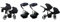 BabyLux® Kinderwagen Set 4 in 1 für Zwillinge - Trailux Duo - Onyx - incl. Babywanne, Buggy Sportsitz, Auto-Babyschale, ISOFIX-Basisstation - Autositz - Geschwisterwagen Zwillingskinderwagen