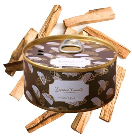 Aromatherapy Scented Candle - 4.5oz Natural Soy Wax Infused with Plant Extracts | Long Lasting Stress Relief Home Fragrance | Ideal for Women and Men | 24-Hour Burn Time(Sandalwood Sleep)