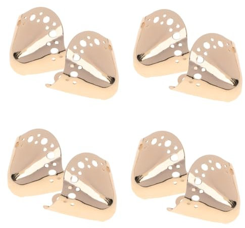 LIFKOME 4 Paar Schuhspitzenkappen Für High Heels Stiefelabsatzaufkleber Für Schuhe Robustes Zinklegierungsmaterial
