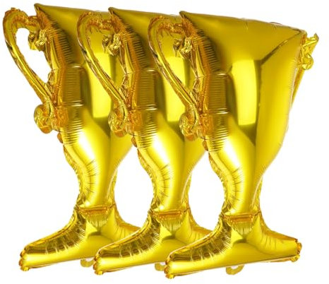JOINPAYA Luftballons 3pcs Graduation Party Folie Ballon Trophäe Geformt Dekorationen Aluminium Ballons