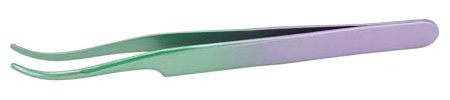 Pinze per ciglia Impugnatura comoda Pinze per Estensione Ciglia Curve Verde Viola Gradiente
