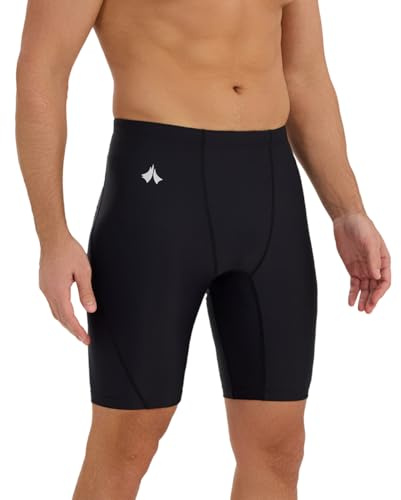 SURFEASY Herren Jammer Badehose Schnelltrocknende Schwimmhose mit V-Schnitt Training Wettkampf Badeanzug