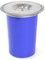 WELL HOME - Cubo de basura integrable en encimeras, con tapa en acero inoxidable de 8L Azul
