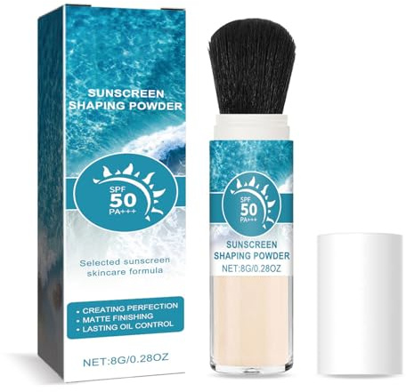 Ninnyi SPF 50 Mineral Sunscreen, Mineral Magic Powder for Sun Protection & Oil Controlling