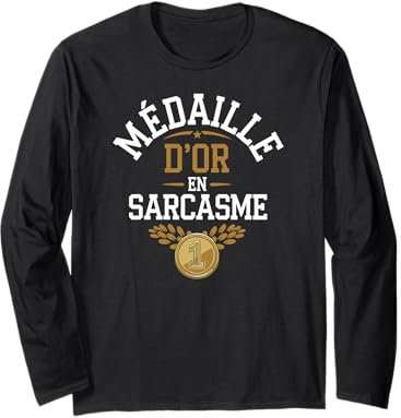 Médaille d'or en sarcasme Langarmshirt