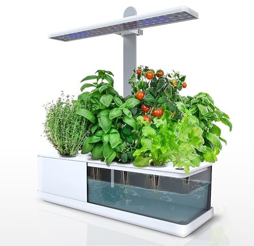 Good Homie Système de Culture hydroponique, avec réservoir d'eau de 2 L, Lampes de Culture à LED, minuterie, Hauteur réglable, jardinière d'intérieur Intelligente, kit de Germination Automatique des