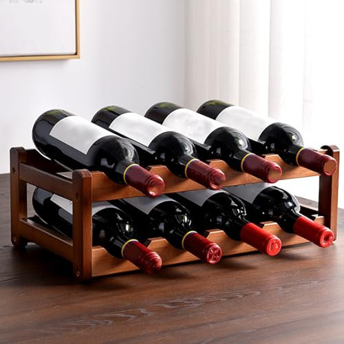 Étagère à vin en bois à 3 niveaux de style rétro minimaliste pour cuisine, bar, garde-manger, peut contenir 12 bouteilles, décoration d'intérieur, étagères de présentation, comptoir, cave à vin nizer