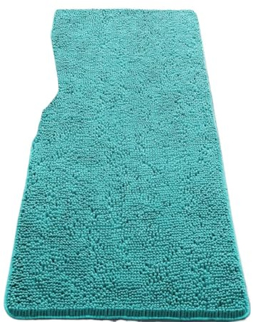 LSNNMU Non-slip Bathroom Mat Kitchen Door Mats Super Absorbent Washbasin Bathtub Toilet Side Floor Carpet(SKY BLUE,61cmx180cm)