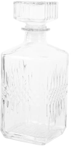 Healifty Carafe à Vin Avec Couvercle Verseuse Pour Whisky Récipient Pour Huile Pichet Pour Vin Rouge Design Transparent