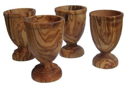 Naturally Med - Coquetiers 4 Pièces en Bois d'Olivier