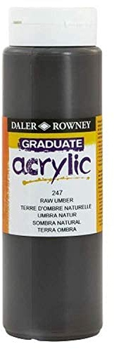Daler-Rowney graduate – acrilico da 500 ml, colore: terra d' ombra
