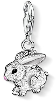 THOMAS SABO Damen Charm-Anhänger Schmetterling weiße Steine Charm Club 925 Sterlingsilber 1862-051-14