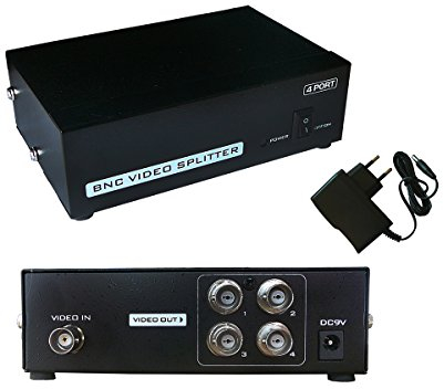 KALEA-INFORMATIQUE BNC-Videosplitter Typ Splitter, der 1 Eingangsquelle identisch auf 4 gleichzeitige Ausgänge dupliziert.