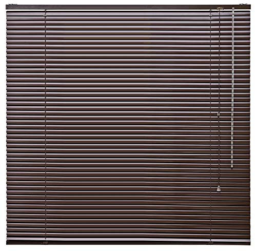 Alu Jalousie Aluminium Jalousette Klemmfix ohne Bohren Tür Fenster Rollo Lamellen Vorhang 10 Farben Breite 50 cm bis 240 cm Länge 130 cm 160 cm 220 cm Metall Klemmträger (100 x 160 cm Braun Mocca)