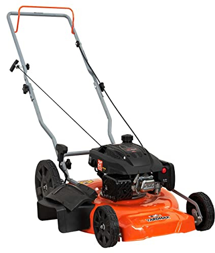 YARDMAX 21 in. 170cc 2-in-1 Gas Walk Behind Push Lawn Mower with High Rear Wheels