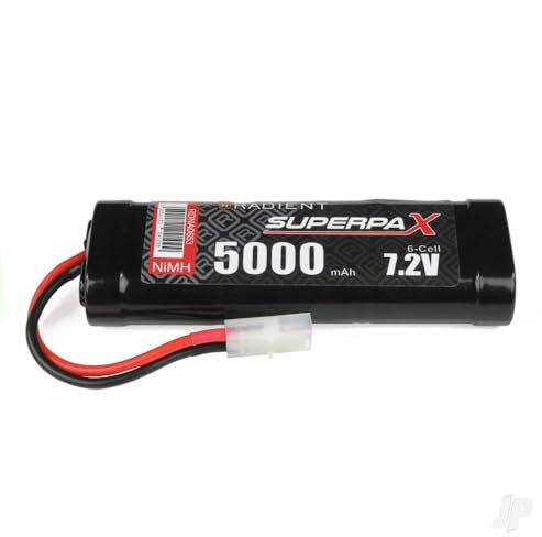 Radient NiMH Battery 7.2V 5000mAh SC Stick Pack Tamiya Connector