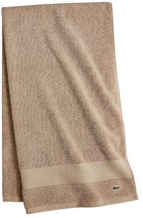 Lacoste Heritage Supima Cotton Bath Towel, Sand, 30 x 54
