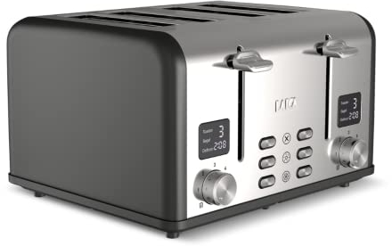 LAICA ISEO digital toasters (Black, 4 Slice)