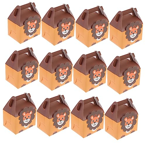 Gatuida Kraftpapier 12er-box Kisten Verpacken Schachteln Für Süßigkeiten-boxen Kisten Behandeln Goodies-boxen Geschenkschachteln Dessert-boxen Snackbox Europäischer Stil Papier