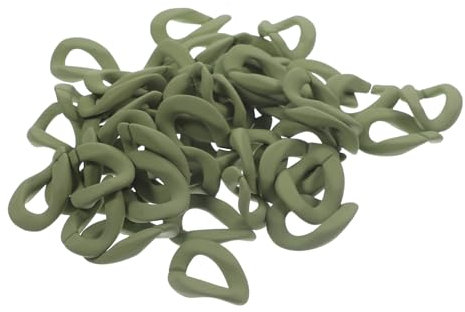 TOYANDONA 50stücke Kunststoff Kette Links Ornamente Selbst Schnallende Zubehör Für Diy-halsketten Verschlüsse Brillenketten Und Bastelprojekte