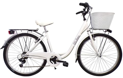 Cicli Tessari - bicicletta donna bici da passeggio city bike 26 cambio 6 velocita' telaio basso