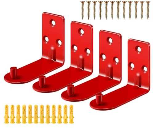 Feuerlöscher Halter, 4stk Wandhalter Aus Eisen, Stabiler - Wandhalter Für Feuerlöscher Handfeuerlöscher, Pulverlöscher, Schaumlöscher, Löscher Oder CO2-Löscher Für Die Wandbefestigung